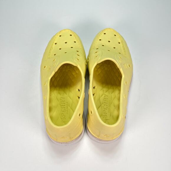 Sperry Authentic Original Float Boat Shoe Yellow Slip On Women's Size 6 - Picture 6 of 11